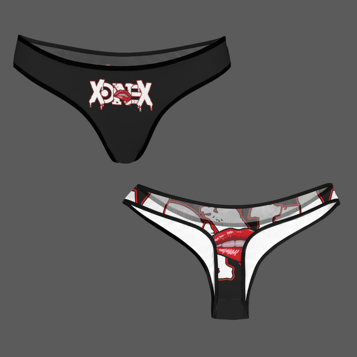 xonex black logo thong