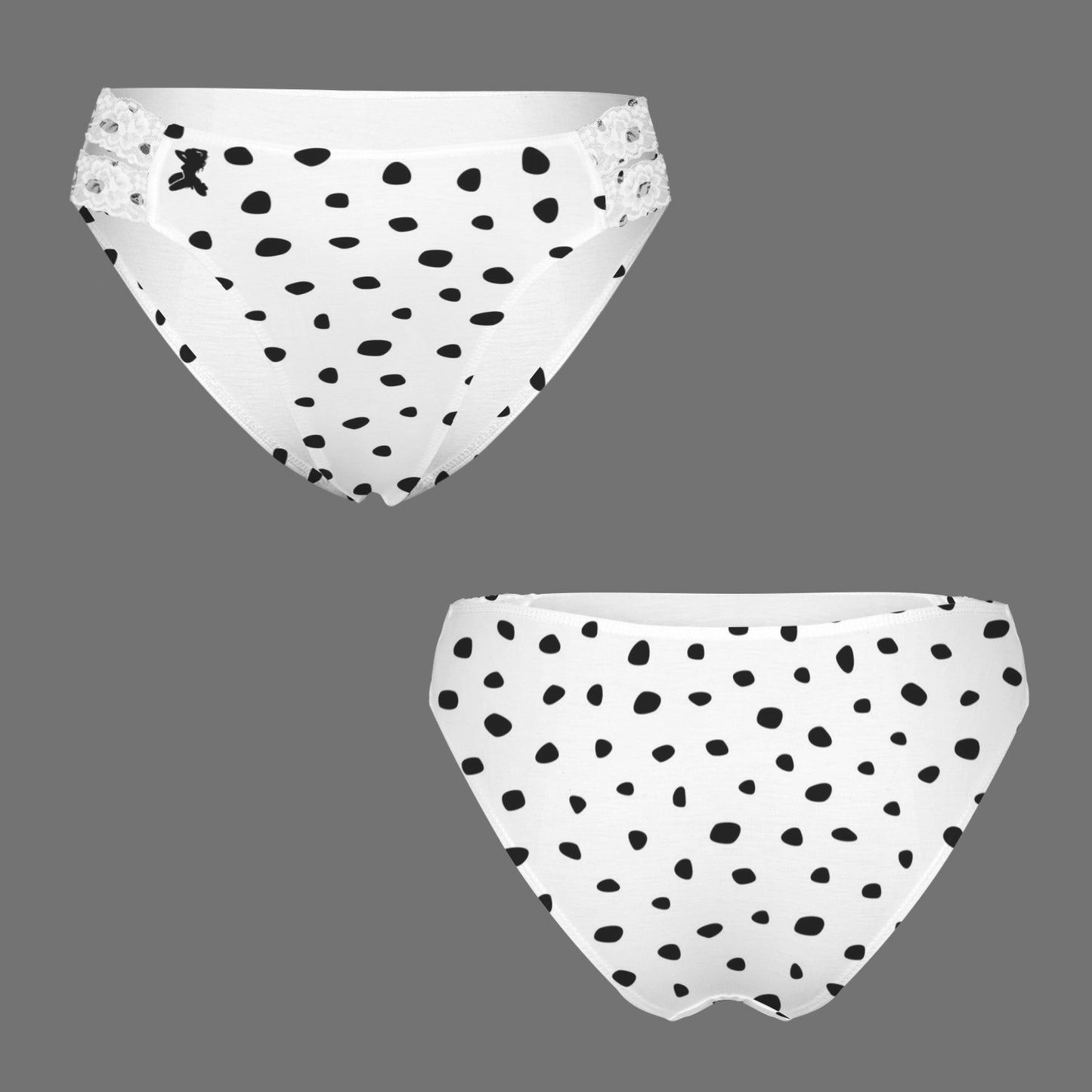 White polcadot XONEX panties