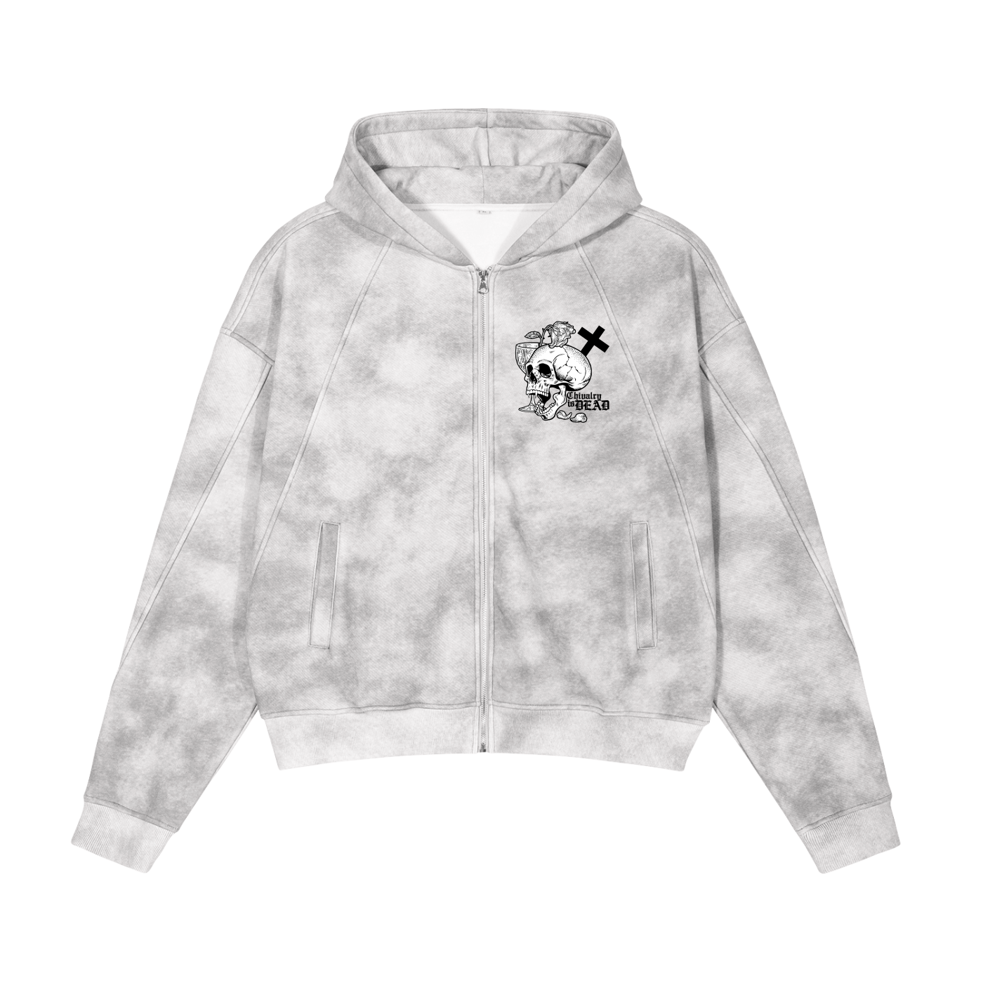 CID Dirty Washed Boxy Hoodie