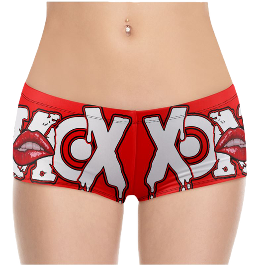 Limited Edition XONEX LUV Red Booty Shorts