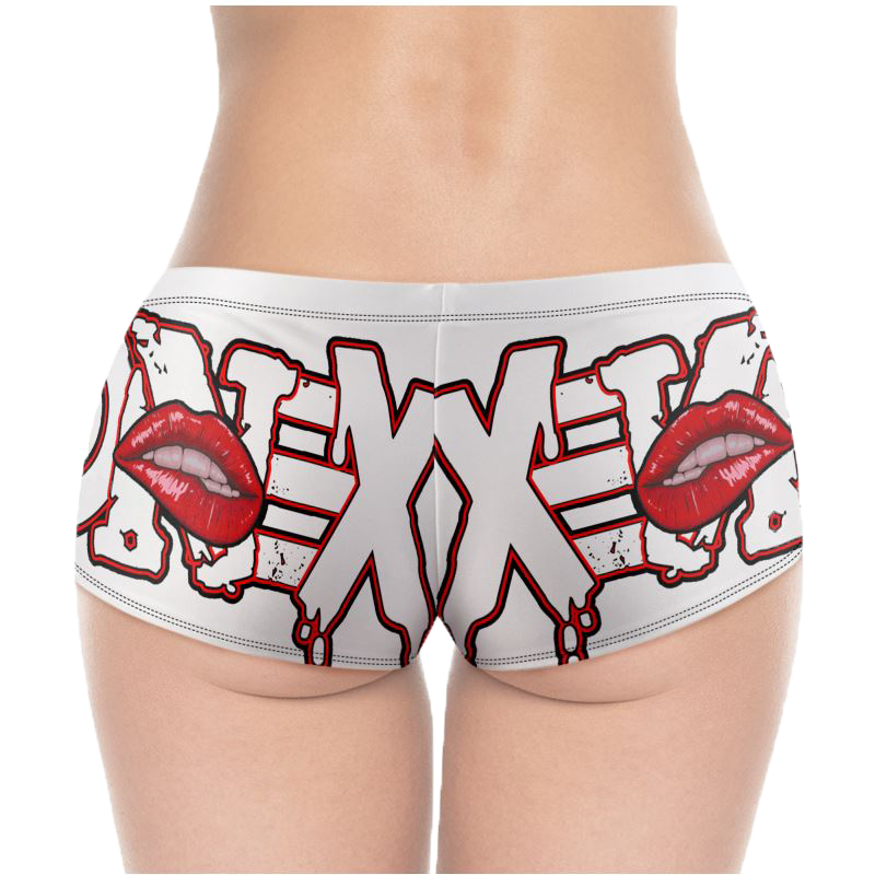 Limited Edition XONEX LUV White Booty Shorts